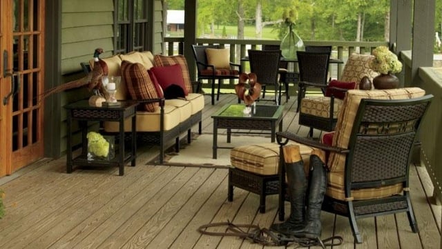 outdoor veranda bereich außen einrichten ideen elegant