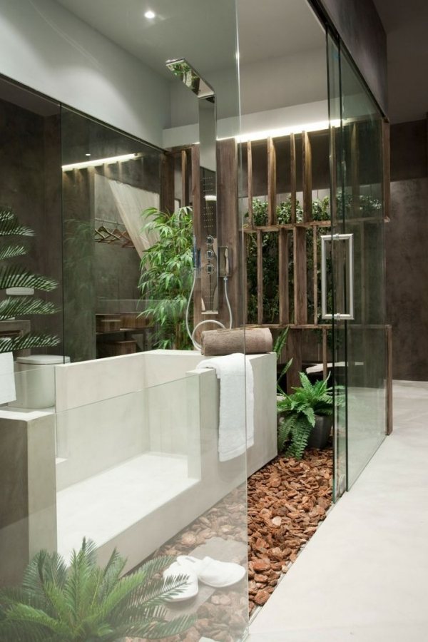 pflanzen geeignet für badezimmer-farne keramik badewanne mit glastür-edelstahl dusche