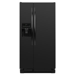 platzsparender Kühlschrank schwarz energieffizient Hersteller AMANA-22-Technologie SIDE BY SIDE Modell ASD2275BRS