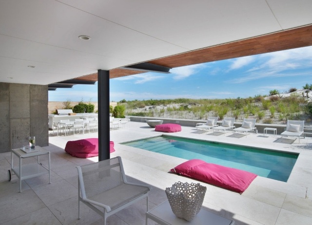 terrasse pool strandvilla lounge bereich