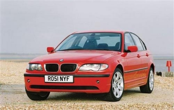 heute-Auto-BMW 3er Serie 1998 2005 -rot-See