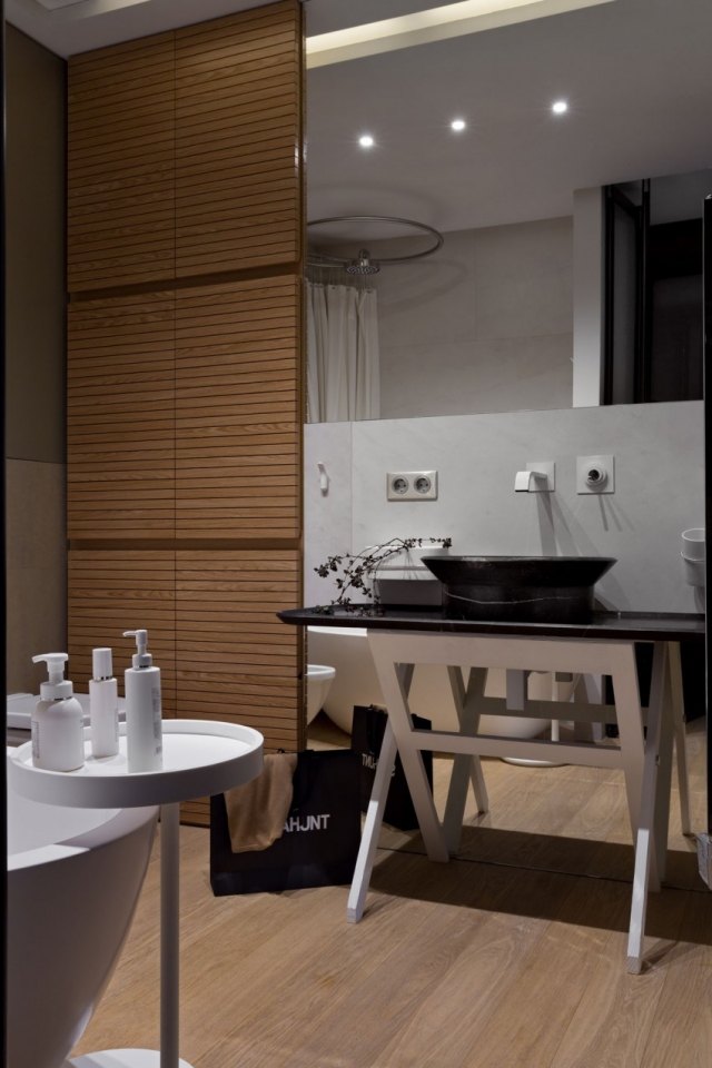 Badezimmer-Waschtisch-Kenzo-stil-aufsatzbecken-schwarz-keramisch