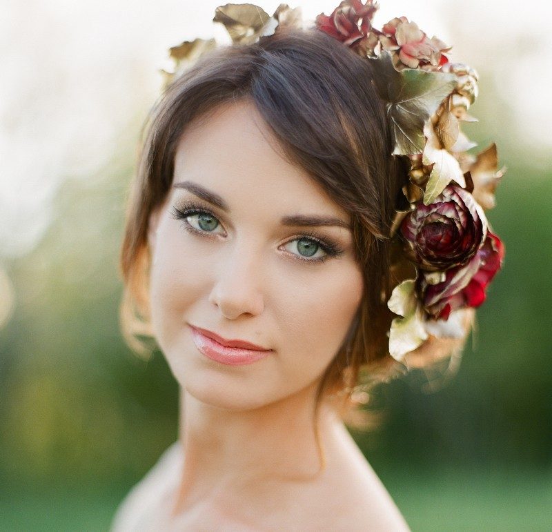 Braut-Make-up-bronze-Lidschatten-rosa-Lippenstift