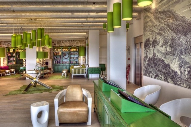 Design-Hotel-Salvator-Villen-Interieur-eklektische-Möbelkombination-grün