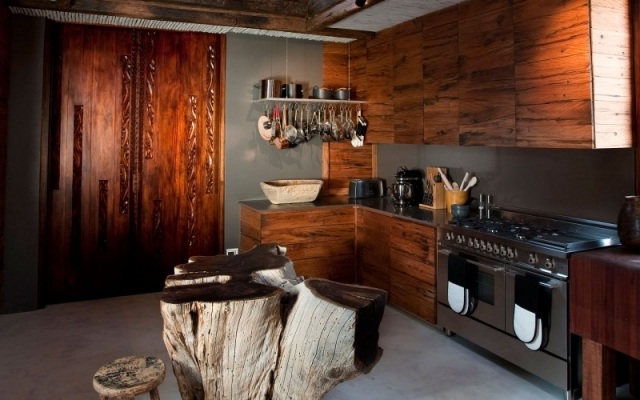 landhausstil Designer Küche-Massivholz Möbel-eingebaute elektrogeräte