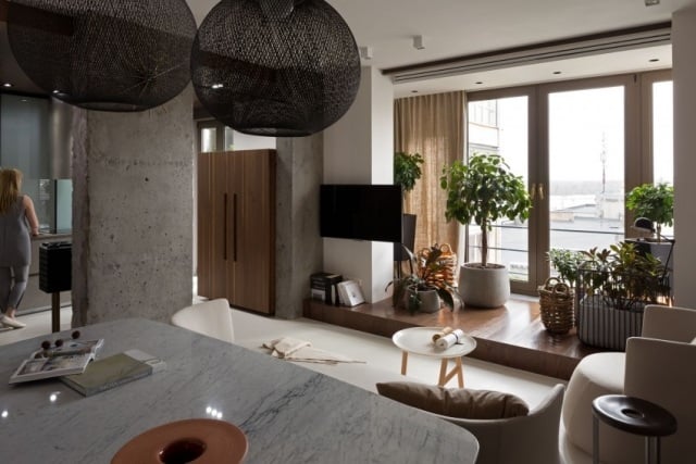 Designer-Wohnung-Stil-KENZO-Home-Accessoires-Geprägt-durch-Materialkontraste