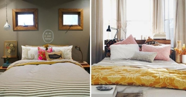 Traumhafte Betten-gemütliche Tagesdecken Schlafzimmer-Ideen