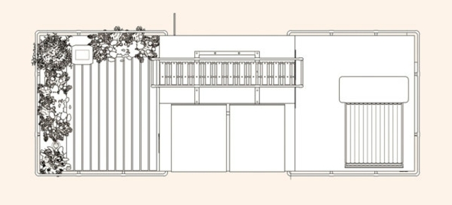 Bauplan zweiter Stock Terrasse Holz Boden Wohnbereich