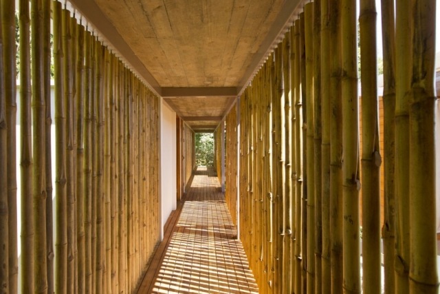Haus im tropischen wald Flur Gestaltung-Bambus Stäbe-Flotanta