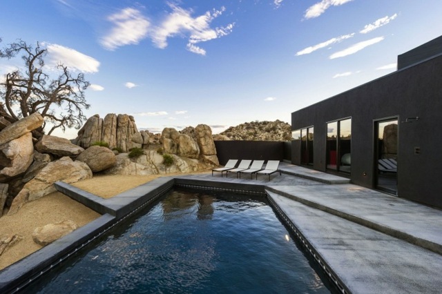 Pool Felsen Wüste moderne Architektur Projekt Australien
