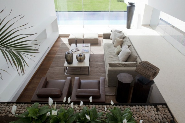 Terrasse Polstermöbel Sofa Set weiße Wände