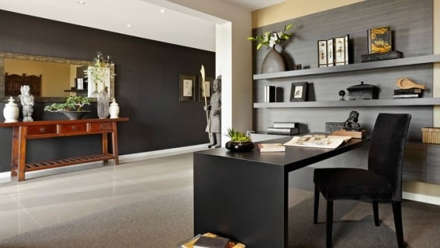 Ideen-für-Home-Office-Möbel-ergonomisch-Design-schwarz-elegant