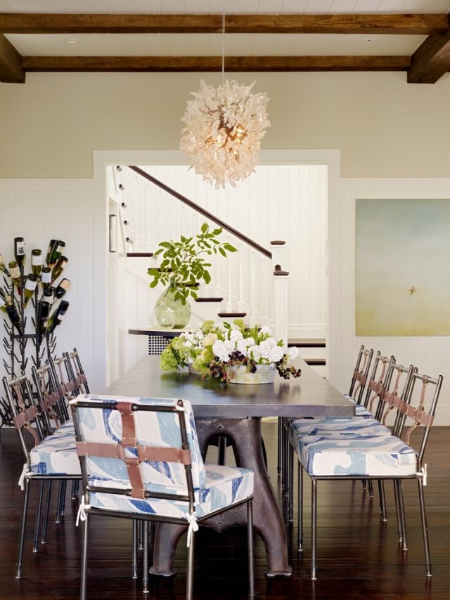 Möbel für Esszimmer-Stühle Sitzkissen trendig Blumenmuster-Zimmerpflanzen