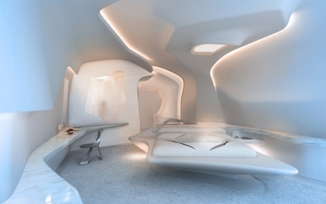 deluxe Designer-Wohnungen von zaha hadid-lichteffekte flexible Paneele