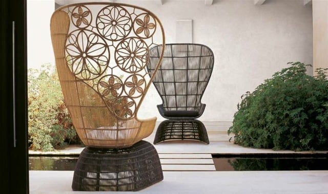 hohe Rückenlehne modernes Möbel Design Ideen