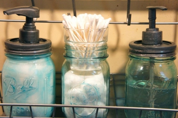 Ohrenstäbchen-Einweckglas-Dekoration-Hände-waschen