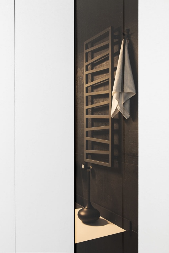 Schwarz Weißes Badezimmer Handtuchhalter Design Kasia Orwat
