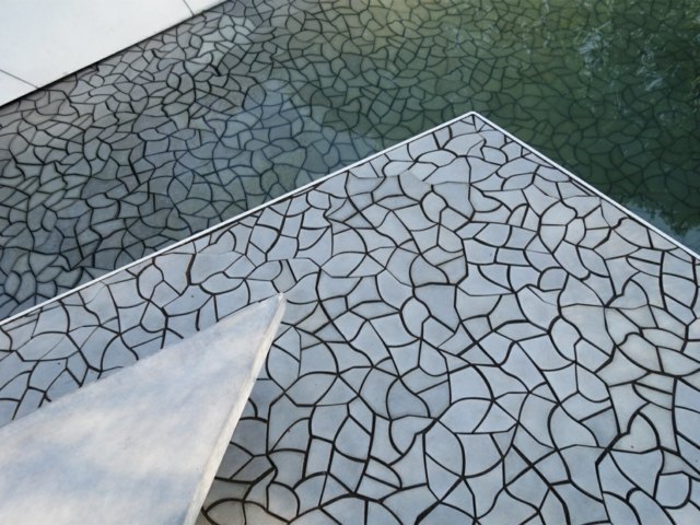 modern stilvoll aus Beton verlegen Mosaikfliesen