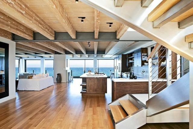 Holzdecke gestalten  40 Ideen im modernen Landhausstil - Wohnzimmer Im Kolonialstil Gestalten