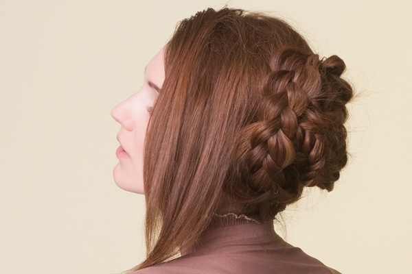 Zopf moderne Frisuren lange Haare-ideen Abi-Ball besondere Anlässe-trends