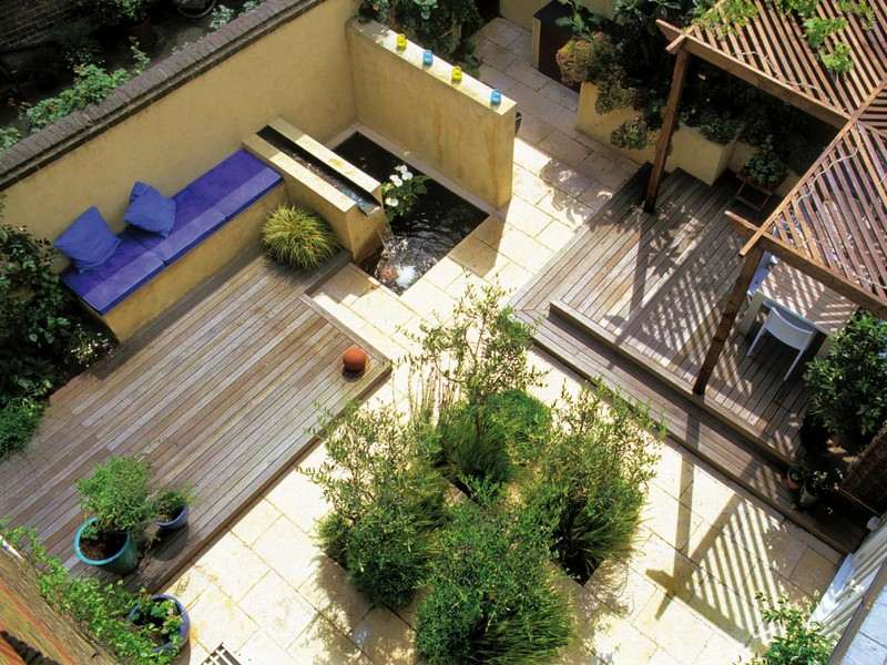 kleinen-Garten-anlegen-Terrasse-Pflanzen-modern