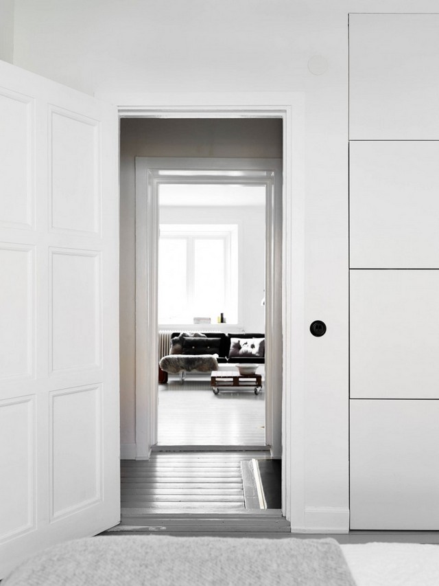  Schweden weiße Türen Wände Kleiderschrank Schubladen Schlafzimmer