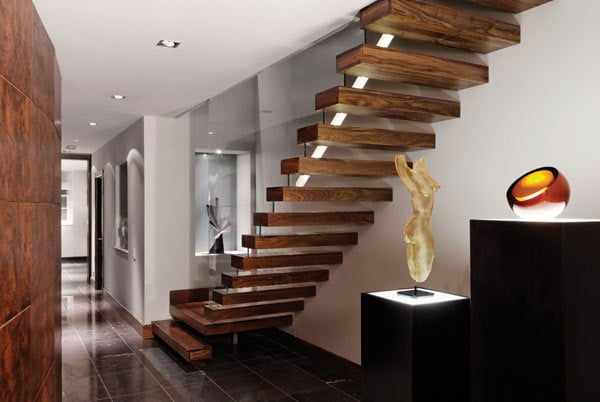 moderne-wohnung-treppen-design-holz-kunstwerk