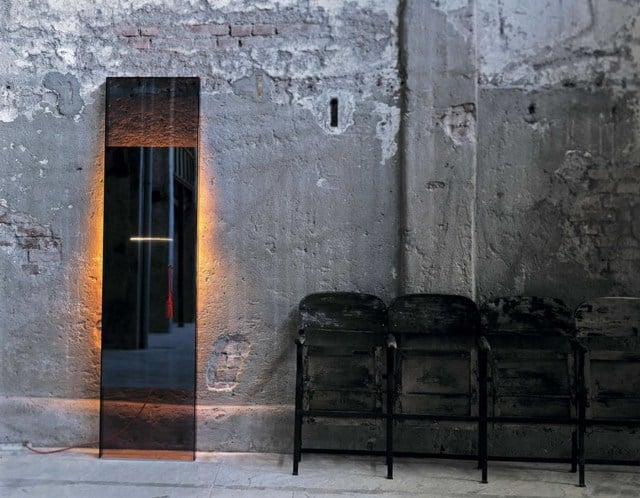 moderner design spiegel beleuchtung Jean Marie Massaud glas italia DIVA