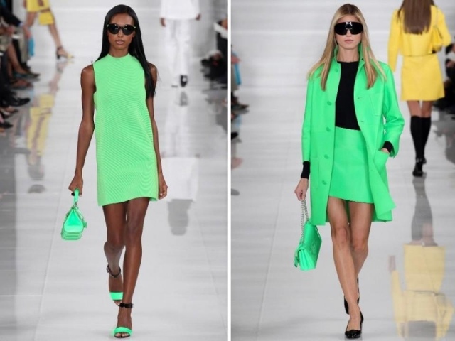 neongrün-farbtrends mode kleidung für frauen-2014 sommer