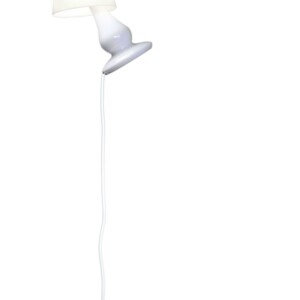 super coole Stehlampe weiße Farbe Kunststoff Metall hergestellt