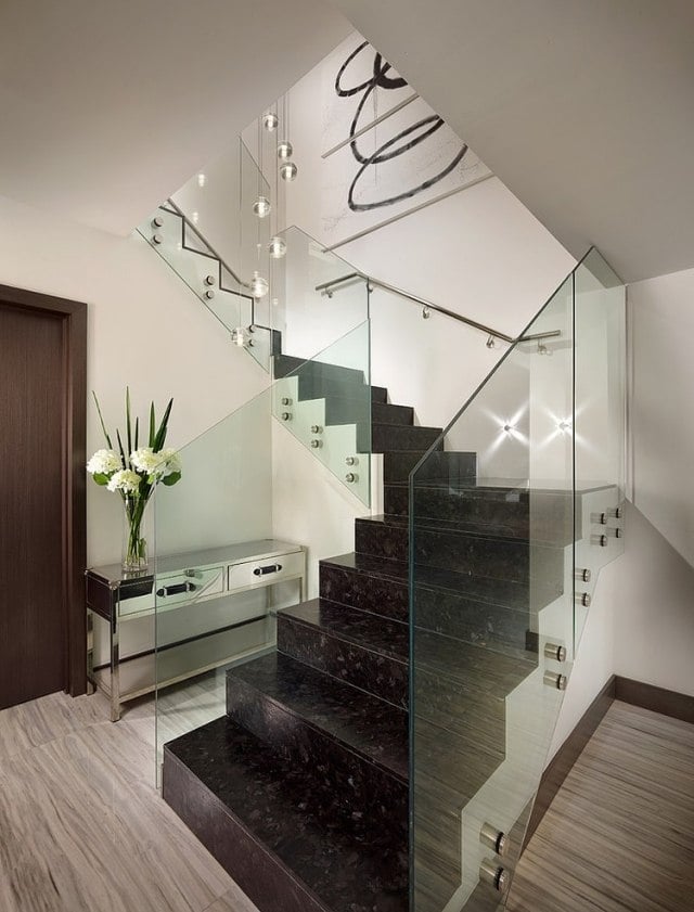 Treppen Designs granit-stufen-glas-gelaender-bolzen