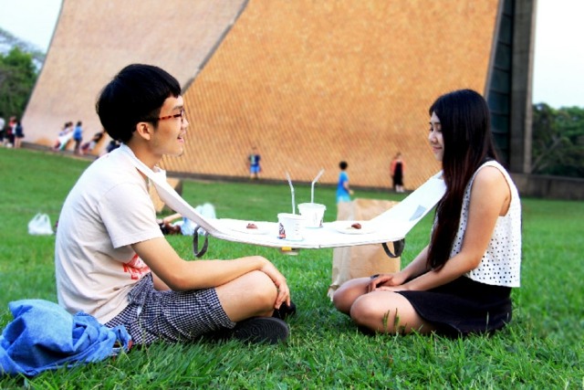 Ausflug machen Essen Freien Picknick Tasche Set zwei Personen