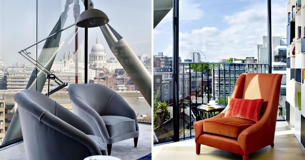 Aussichtsterrasse-Panoramablick-Neo-Bankside-Luxus-Duplex-Penthouse-Designer-Möbel