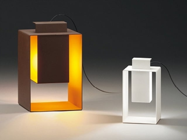 Bodenlampe PORT Form einer Laterne-Garten licht design Josep Lluís-Xuclà-Vibia