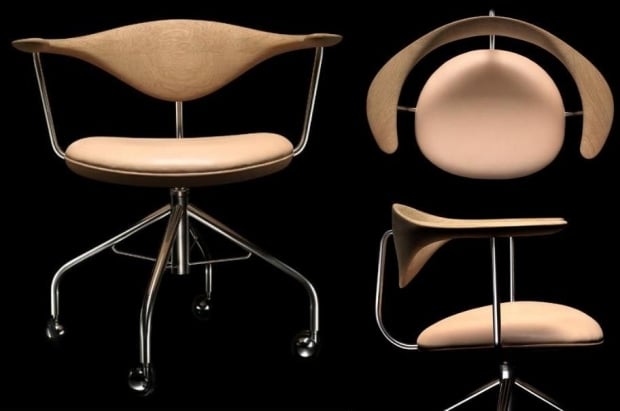 Hans J Wegner klassiker Bürostuhl The-Swivel Chair-designt 1955