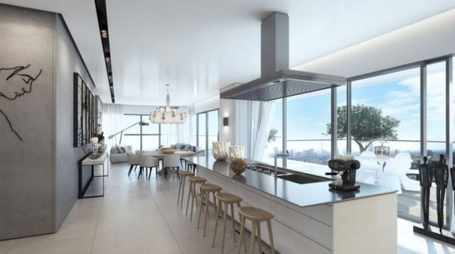 Deluxe-Apartment-Innenarchitektur-3d-Visualisierungen-W-Boutique-Tower-Tel-Aviv