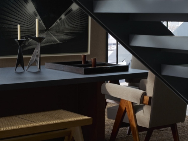 Design-Möbel-Studio-Reed-Penthouse-Duplex-Innenarchitektur-Treppen-schwarz