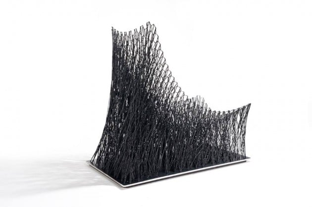 Design-Stuhl-Hergestellt-von-hand-geflochtene-Kohlenstofffaser
