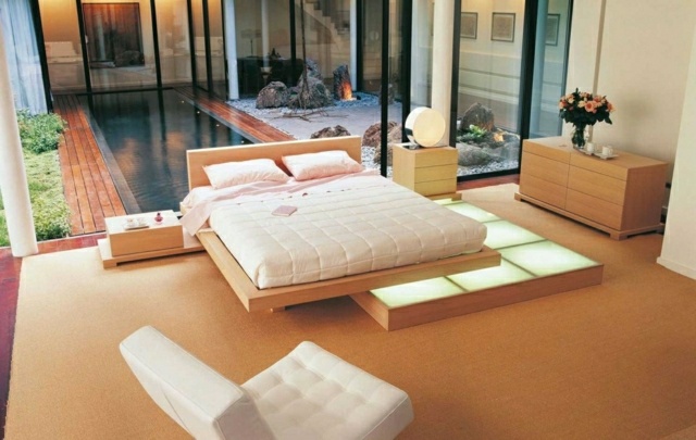 Boden LED Paneele Kommode modernes Schlafzimmer japanischen Stil