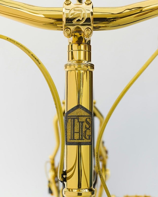 Fahrrad aus 24K Gold logo thsg