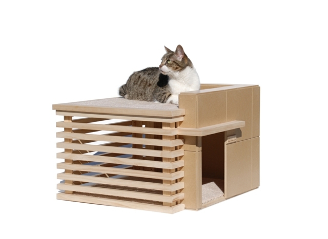 Katzen-Kratzmöglichkeit-Krallen-Spielhaus