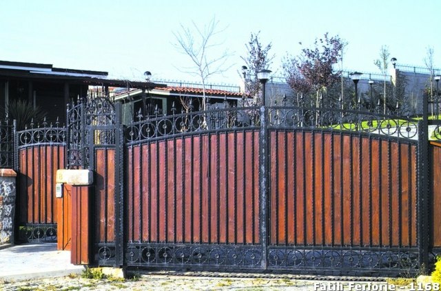 Zaun Schmiedeeisen Elemente Haus Eingang