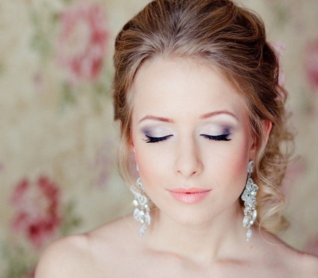 Ideen für Braut-Looks anhaltend rote Wangen-Smokey eyes schminken