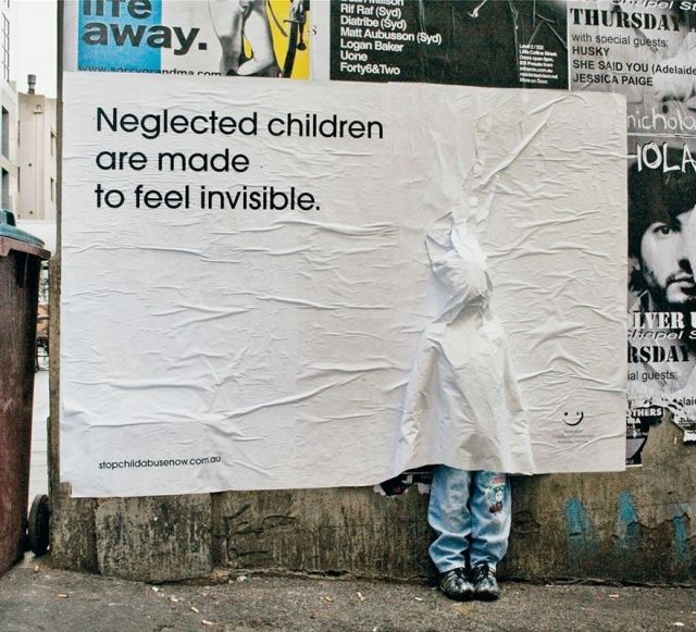 Unsichtbare-Kinder-soziale-Plakate