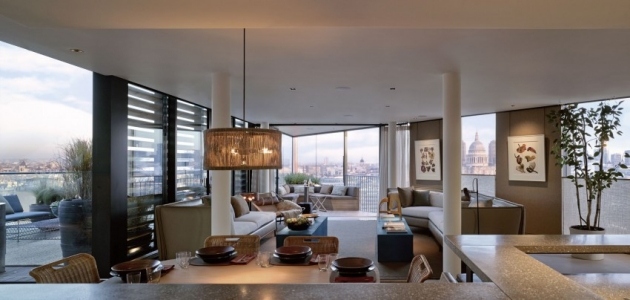 Londoner-Luxus-Maisonette-Penthousewohnung-mit-Dachterrasse-großartig