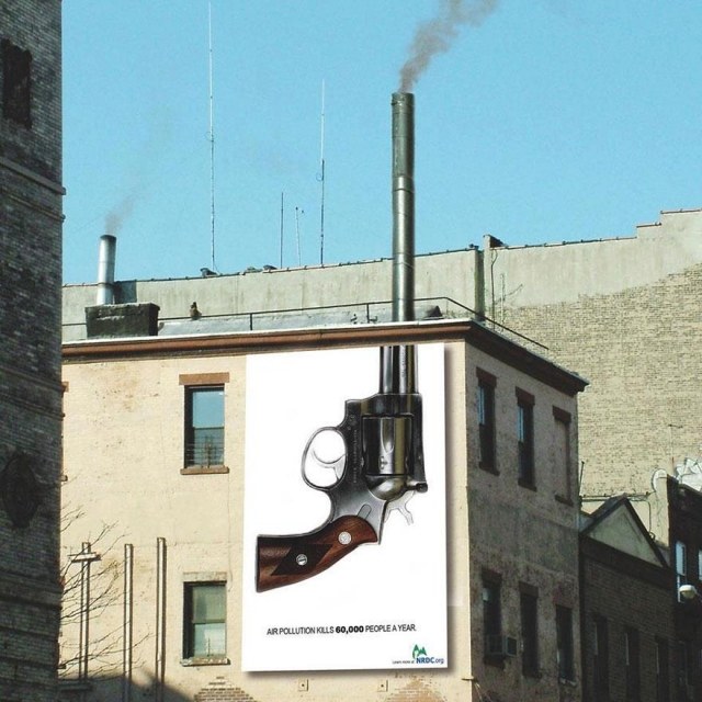 Pistole-Luftverschmutzung-intensiv-Kampagne-in-Bildern