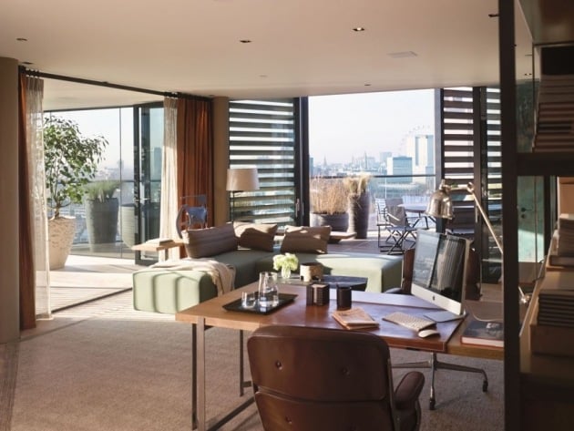 Luxus-Penthouse-Wohnung-Innenraum-Design-maßgeschneiderte-Möbel-NEO-Bankside-London