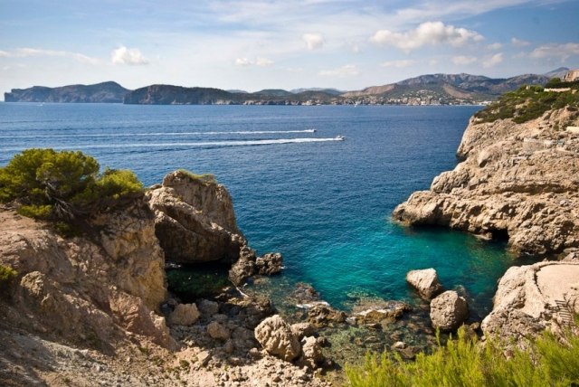 Mallorca Gold Villa-Meerblick felsige Küste-begrünt