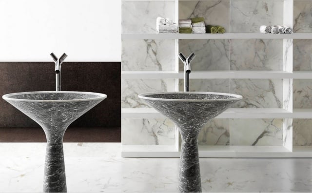 Marmor Standwaschbecken dry-luxus Bad Ausstattung Kreoo