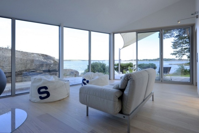 Panoramafenster-Sommerhütte-Aluminum-Cabin-Innenraumgestaltung